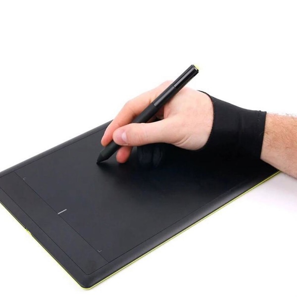 10-pakks Kunstnertegning 2-fingers Tegnehansker for Enhver Grafikktablett Digital Tegning (S)