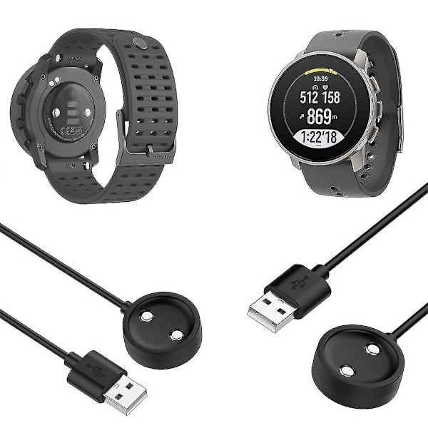Laderadapter, ladestasjon, kabelholder for Suunto 9 Peak Pro