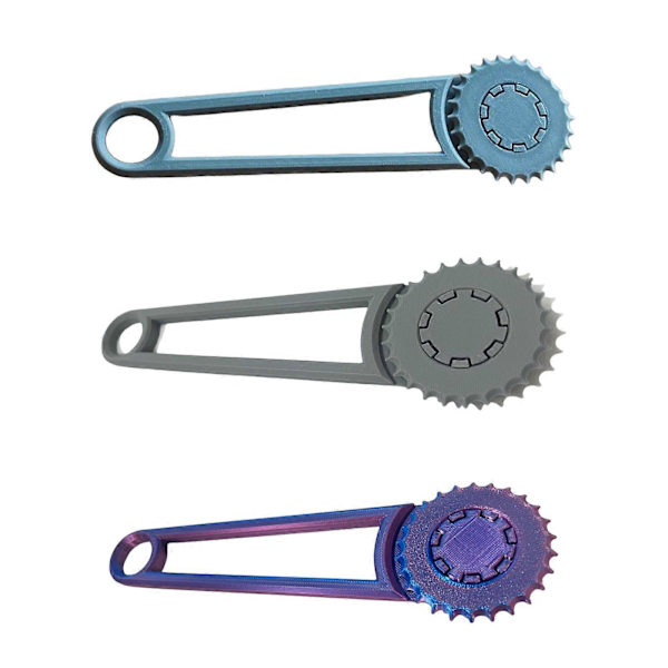 Multifunksjonell pappperforeringskutter roterende pappstanser ergonomisk grep pappperforator for emballering blå