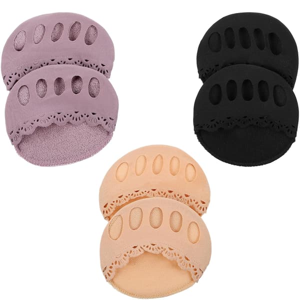 3 Par Toe Separator Sokker for Kvinner - Pustende Tåsokker, Tåskillere