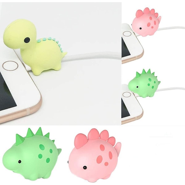 Kabelskydd Passar Iphone Ipad Android Sumsung Galaxy Kabel Plast Jurassisk Växtätare Dinosaurie Tillbehör Usb Laddare Dataskyddsskydd Tuggare