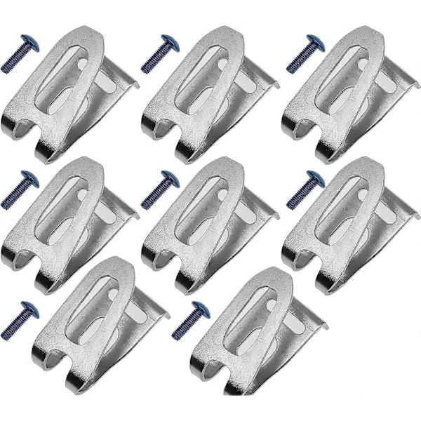 8 stk. Beltehekter med skrue for Makita 346449-3  324705-1 346034-2 346317-0