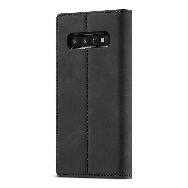 Til Samsung Galaxy S10 LC.IMEEKE Stærk Magnetisme Ultratynd Horisontal Flip Stødsikker Mat TPU + PU Læder Etui med Holder & Kortlommer & Pung