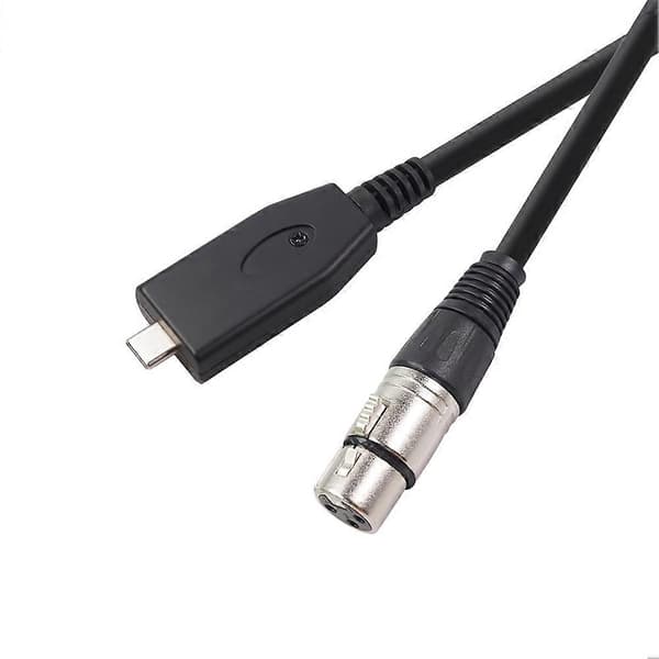 USB C til XLR hun-kabel, USB C mikrofonkabel Type C han til XLR hun mikrofonlink Studio Audio C