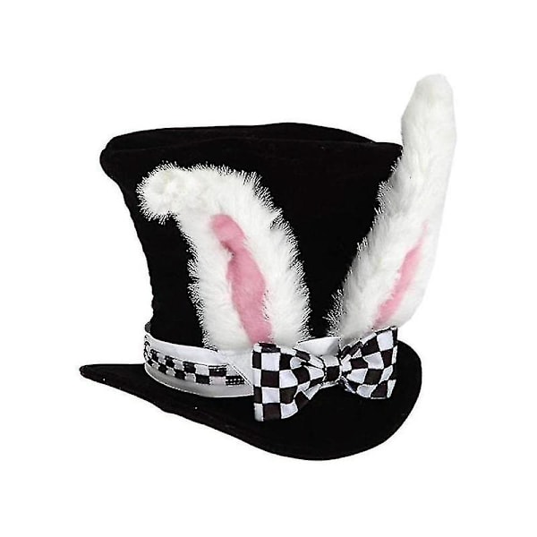 Kaninkostym Alice i Underlandet Herr Kanin Vit Kaninhatt Cosplay Rekvisita Tillbehör 5-delad Set