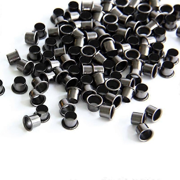 Øjehulstanseværktøjssæt med 50 øjer 6 mm Gunmetal finish til DIY Kydex skede Kydex øje