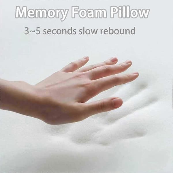 2-i-1 ortopedisk pute, memory foam, ergonomisk kontur