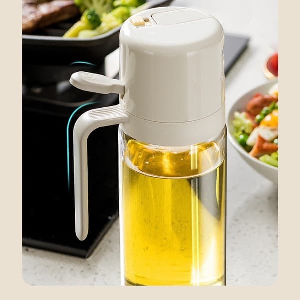 Glassprayflaska, sprayflaska för hushållskök, tryckoljedispenser för grillar.