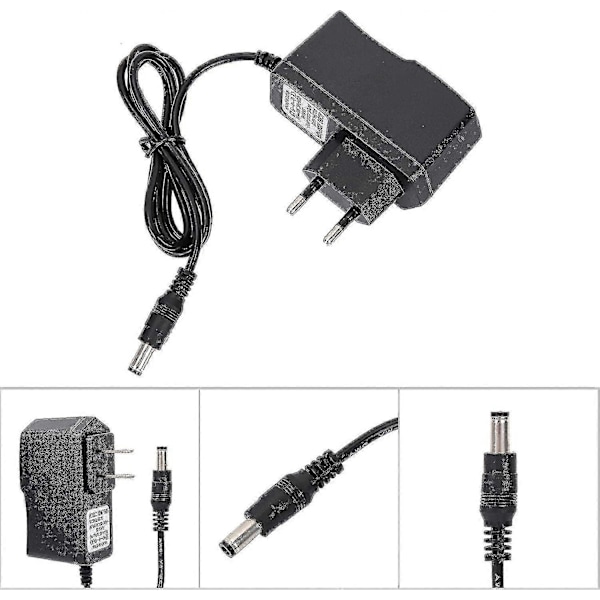 Tangentbordspiano Nätadapter, Universal 9v Ac/dc Nätadapter För Digitalt Tangentbord E-piano Klavir Tangentbord Musikinstrument, 100-240v (eu-kontakt)