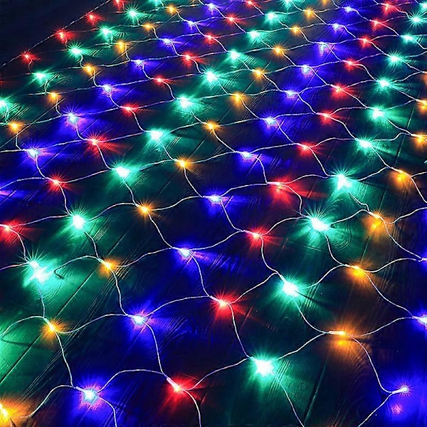 Jul LED-nätljus, 3 x 2m Anslutbara Nätljus, Juldekorationer för Inomhus Utomhus Buske Trädgård Dekor