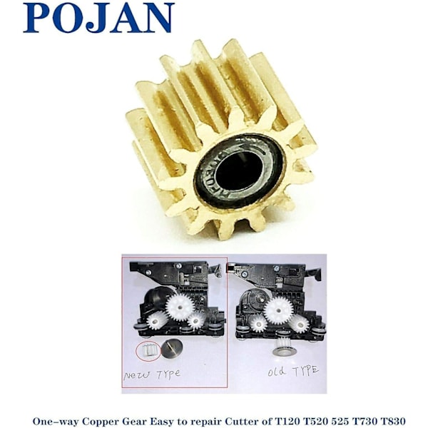 SQCLV 1x Kuparihammaspyörä CQ890-67091 Leikkurin kokoonpanoon Designjet T120 T520 T525 T730 T830