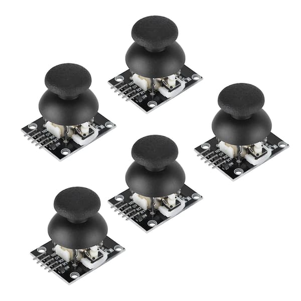 5 stk. Dobbelt-akse Joystick Modul til Arduino Gamepad Kontrol