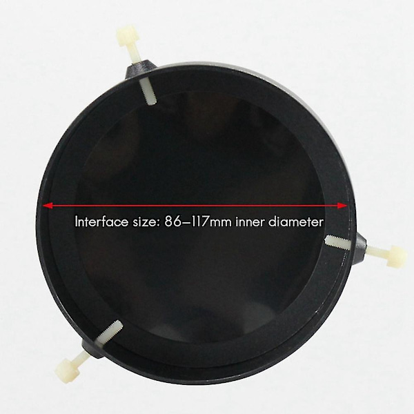 Adjable Solar Objektivdæksel Filter 86-117mm Ramme Og Solar Astronol Teleskop