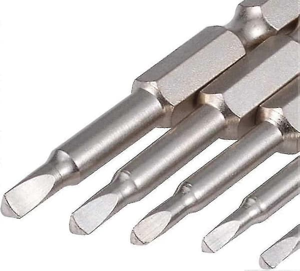 Magnetiska Triangelhuvud Skruvmejselbitar, 50mm S2 Stål Triangulär Spets Skruvmejselbit 1/4 Hex Skaft