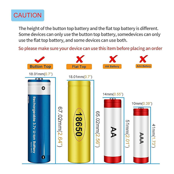 4-bays Smart 18650 Batterilader, Universal lader til 3,7 Volt Li-Ion lommelygter, forlygter 18650 R