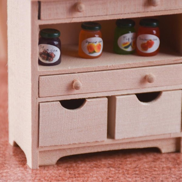 1/12 Dockhus Miniatyr Möbler Vardagsrum Förvarings Skåp Set