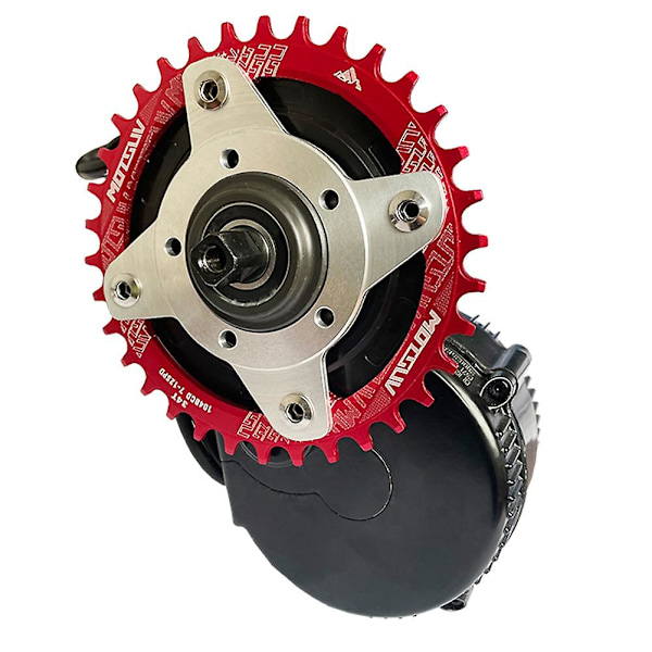 E-Cykel Vevarm 104BCD 32T Kedjekrans Adapter Kit för Mid Drive Motor BBS01 BBS02 Cykelkonverteringsdelar Svart