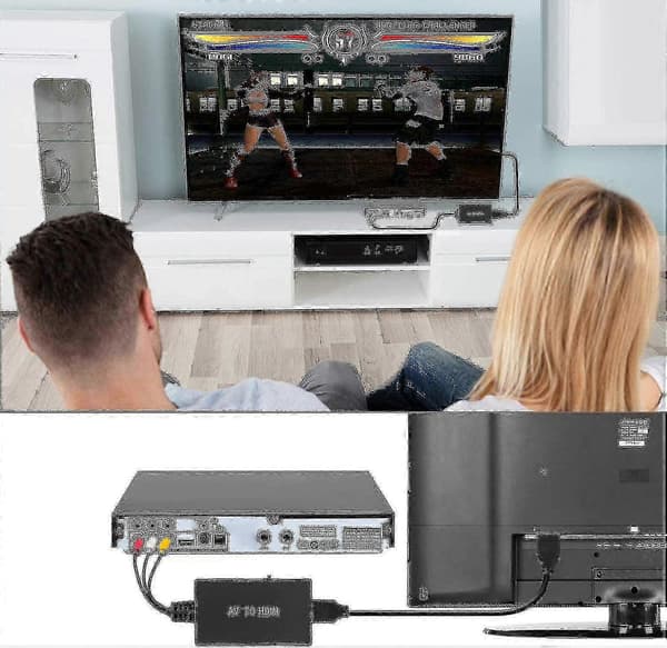 RCA til HDMI Konverter, komposit til understøttelse af 1080p PAL