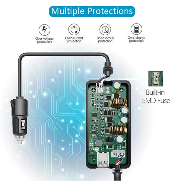 Billadapter for DJI Mavic 3 Dronebatteri - Rask lading, reise og transport