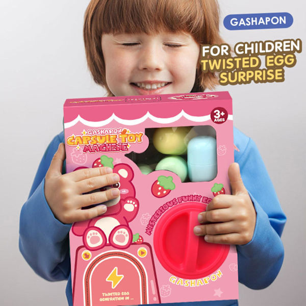 Ny Intressant Äggvridningsmaskin Jul Leksak Mini Cartoon Doll Twisted Egg Blind Box Present För Flickor
