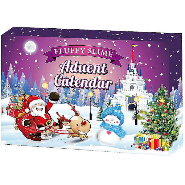 Julkalender för Barn med Bubbelgumskristalllera 24 Nummer Blind Box Nedräkning