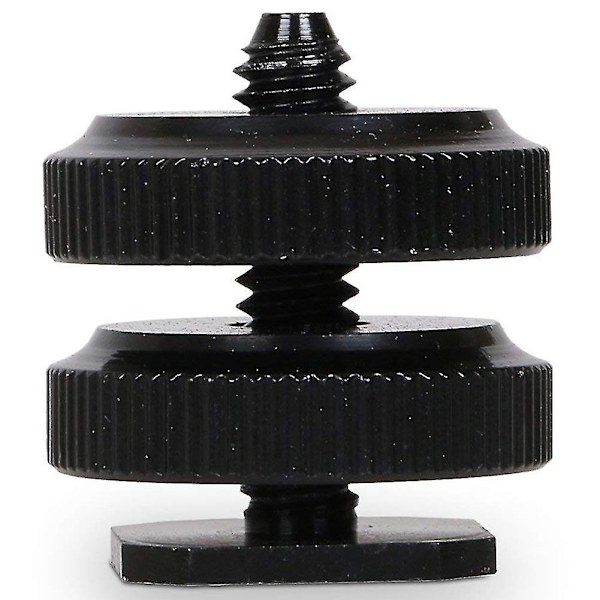 Kamerablixtfäste till 1/4-tums 20 stativskruvadapter, blixtfäste för DSLR-kamerarigg (4-pack)