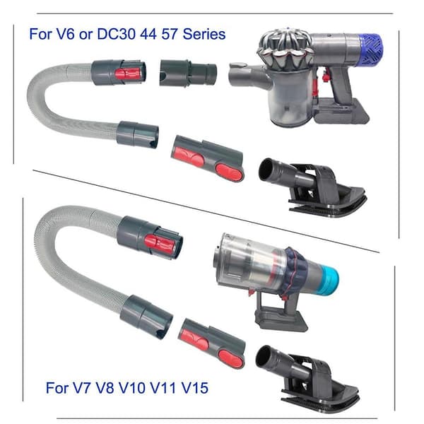 2 stk. Tilbehørsadapter til Erconvert V6 V7 V10 til V6 DC30, DC31, DC34, DC35, DC44, DC45, DC56, DC57 DC-serien
