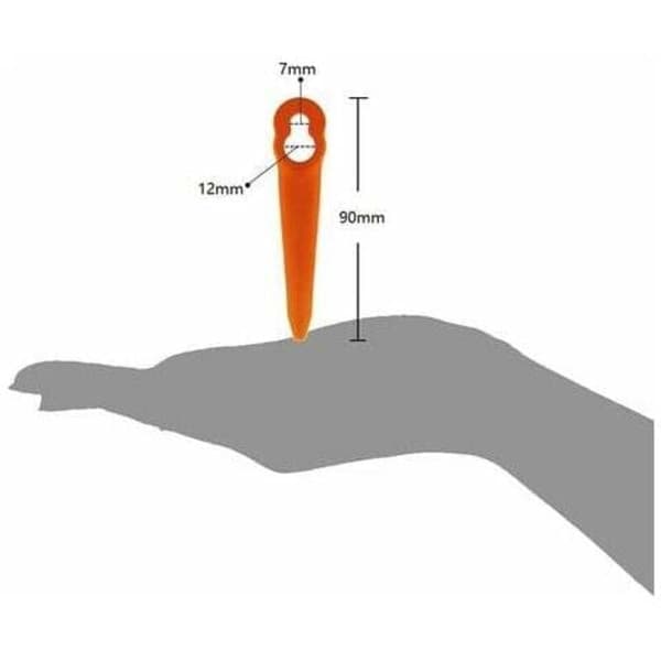 100-pak kompatible knive til Stihl PolyCut 2-2 PolyCut 3-2, FSA 45 FSA 57 FSE 52, plastknive til Stihl batteritrimmer.