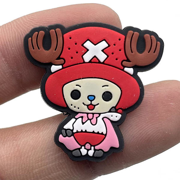12 stk Anime One Piece Sko Dekoration Sko Charms til DIY Croc Clog Sandaler Armbånd Håndledsdekoration Tilbehør Festgave