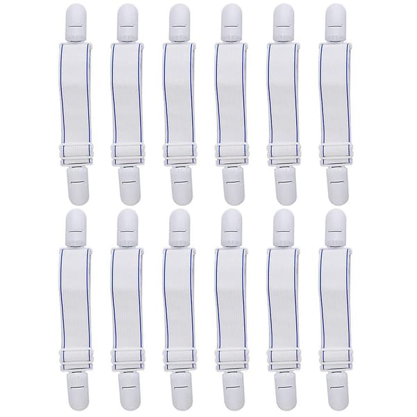 12 stk Sengestrammer Festeseng Klips Straps Sengestrammer Klips
