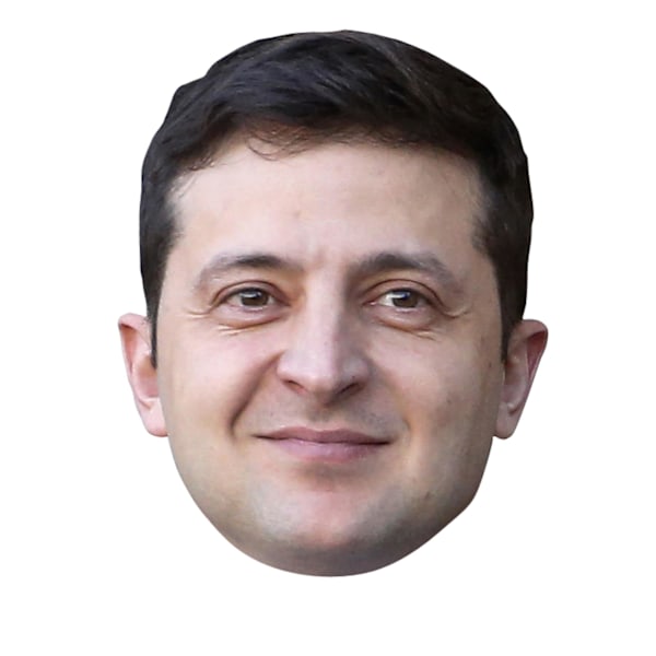 Pahvimaskeri Volodymyr Zelensky aikuisille