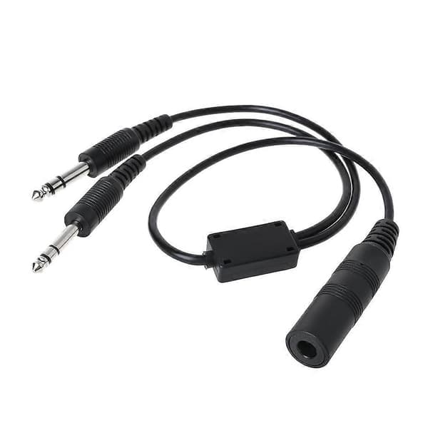 Udskiftningshelikopter til General Aviation Headset Adapterkabel til AVCOMM U 174 Hovedtelefoner Tilbehør