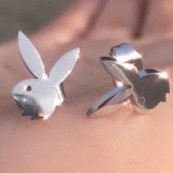 Kirurgisk Stål Playboy Bunny Stud Øreringe
