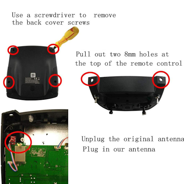 5.8G 14dBi FPV Forbedret rekkevidde modifikasjonsantennesett for H501S H502S RC Dronekontroll