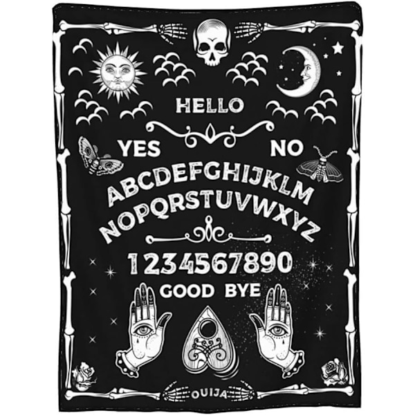 Halloween Tæppe - Plys Halloween Tæppe - Hyggelig Flanel Grå Halloween Dekoration til Fest Sofa Seng Stue 50\"x60\" Stil 8