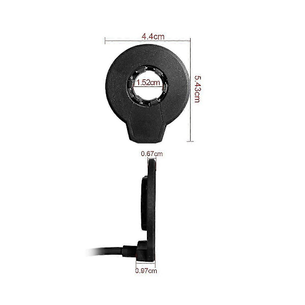 Elektrisk cykel magnetisk kraftsensor PAS Pedal Assist Sensor F-12L 12 magneter Dubbla Hall-sensorer Conn