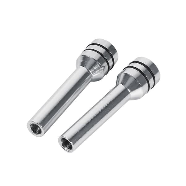 2 stk. Dørknottdeksler i aluminium for bil/lastebil, sølv