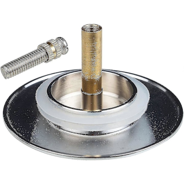 Badekarpropp, 70 mm, med dobbel tetning, justerbar høyde, universal badekarpropp, vaskeventil, herdet messing med kromfinish Z