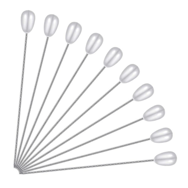 400 stk Lange Tåreformede Perle Pins Straight Corsage Pins Sy Pins Boutonniere Pins til Syning Craf