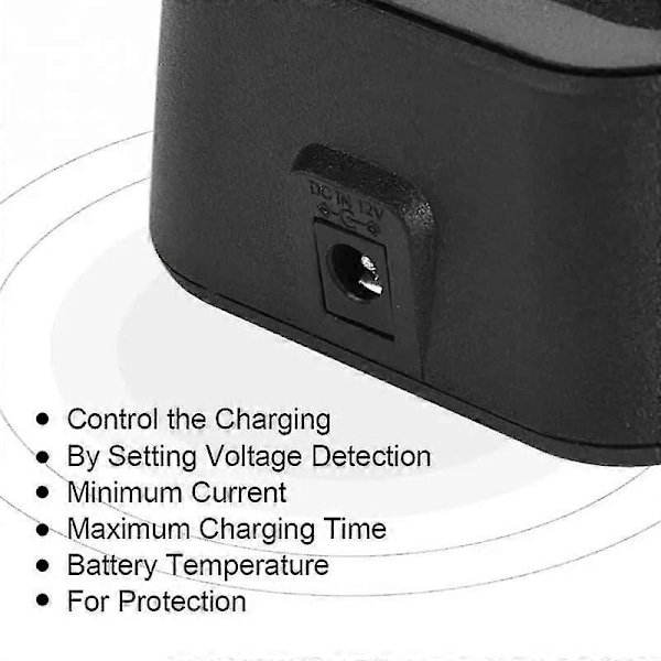12v Dc 1a Ch10a07 Walkie Talkie Oplader Radio Batteri Opladningsdock Base Til Hytera Hyt Walkie Talkie Batteri