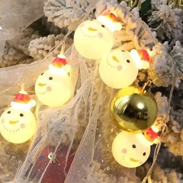 LED ljusslinga, juldekorationer, USB-driven, 3 meter lång – Julkulsstil.