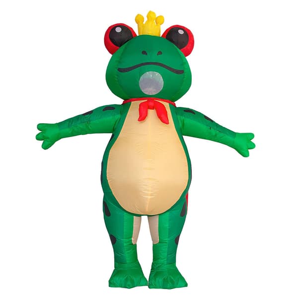 Oppustelig Frøprins Kostume