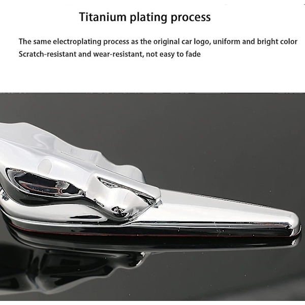 Helt ny 3D Emblem til Jaguar Bil - Forlygte Ornament Bil Dækning Krom Eagle Badge Bil Tilbehør