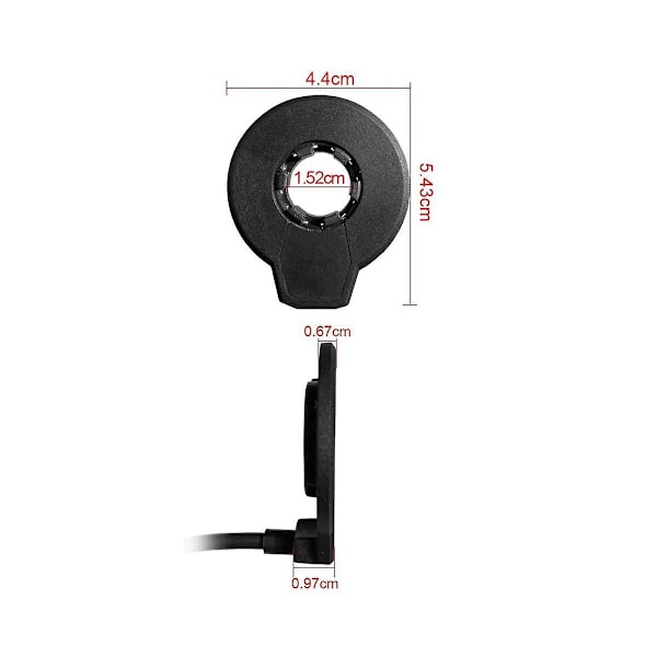 Elektrisk cykel magnetisk strøm sensor PAS pedal assist sensor F-12L 12 magneter dobbelt Hall sensorer Conn