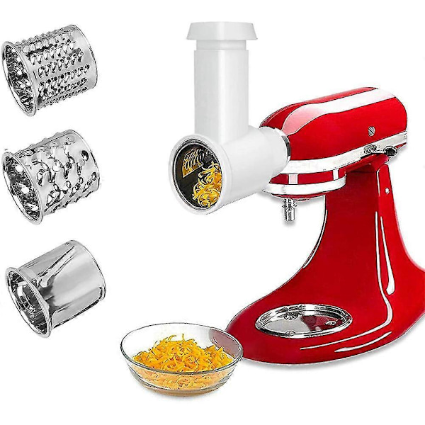 Juustonviilun ja -raastinlisäosa KitchenAid-sekoittimelle, korvaa KitchenAid-raastinlisäosan