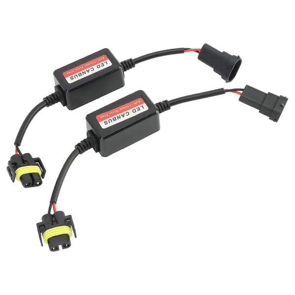 LED Hovedlys Tåkelys 2 stk H8 H9 H11 LED Canbus Dekoder 12V Feilfri Anti Flicker