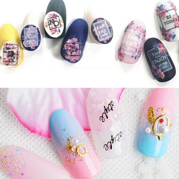 2 st Nagelkonst Zigzag Målarpenna - Rosa Stång Vit Diamant Zigzag Penna Makeup