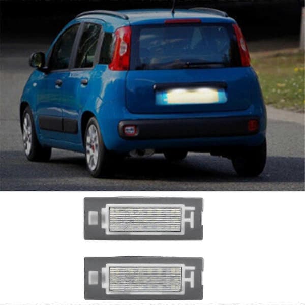 Bil LED Nummerpladelygte 71734797 71771501 til Panda Type 169 2003-2012 312/319 2012+ Bilnummer