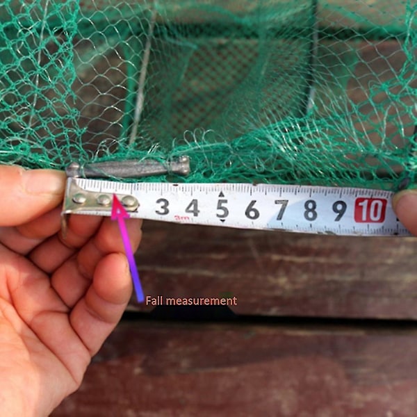 3 Meter Vikbar Fiskebur Fiskefälla Robust Dammfiske Nät Hållbar Krabba Hummer Bläckfisk Fisk