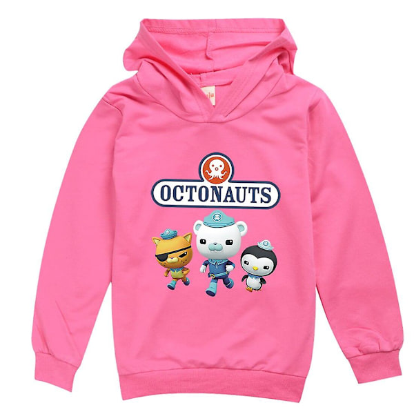 Octonauts Hoodies Barnkläder Octonaut Barn Rosa Sweatshirts Cartoon Sportswear Barn Långärmade Kawaii Pullovers